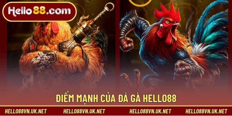Điểm mạnh của đá gà Hello88