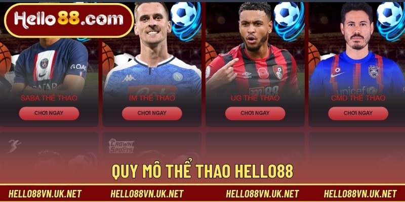 Quy mô thể thao Hello88